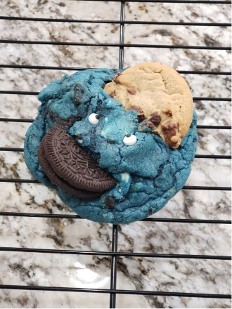 Cookie Monster stuffed cookie