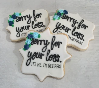Sorry for your loss decorated cookies